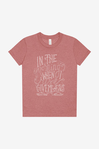 When I Rise Give Me Jesus Tee - Kids