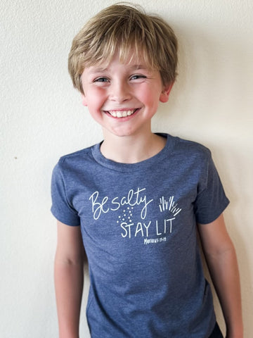 Be Salty Stay Lit Tee - Kids