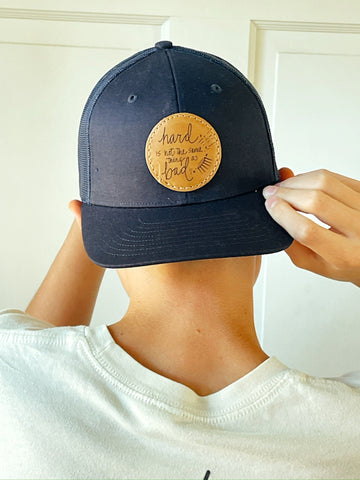 Hard Is Not the Same As Bad Sparkle Youth Hat