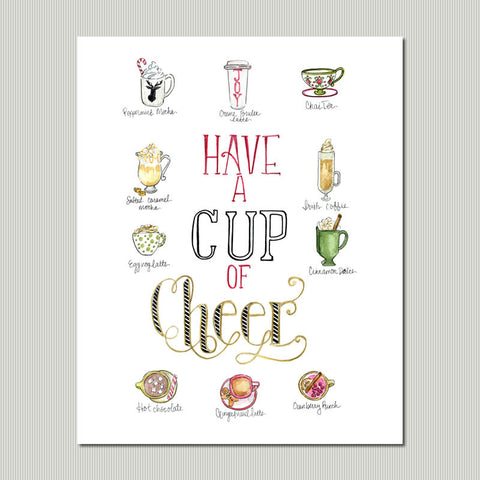 Cup of Cheer Wall Art Print