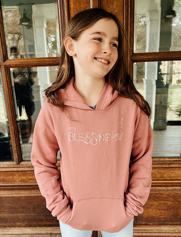 I Am a Blessing Mushroom Hoodie - Kids