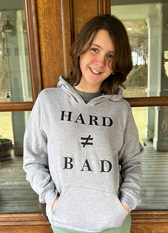Hard ≠ Bad Hoodie - Kids