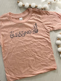 I Am a Blessing Mushroom Tee - Baby