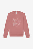 Hard Is Not the Same As Bad Sparkle Crewneck Sweatshirt