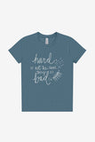 Hard Is Not the Same As Bad Sparkle Tee - Kids