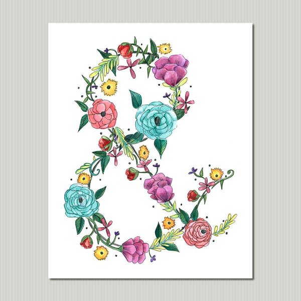 Floral Ampersand Paint & Prose