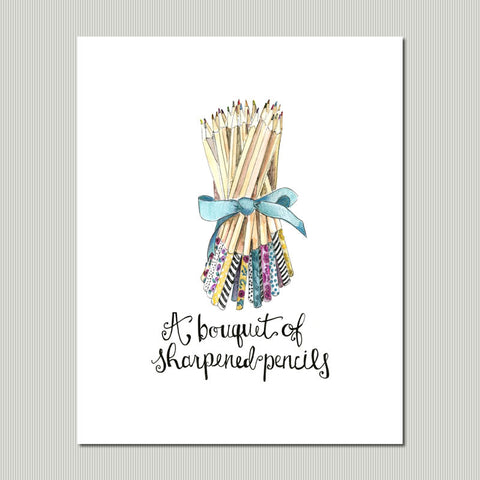 Bouquet of Sharpened Pencils