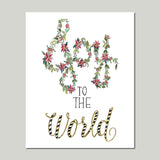 Joy to the World Christmas Wall Art Print