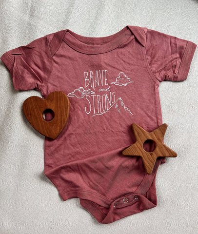 Brave and Strong Onesie - Baby