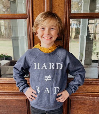 Hard ≠ Bad Crewneck Sweatshirt - Kids